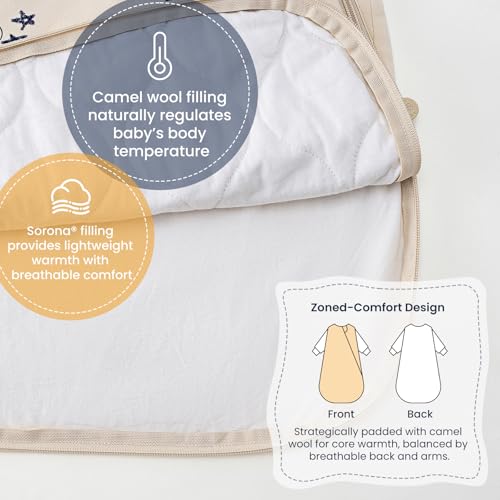 Image of Unisex Sleeping Bag for Babies and Toddlers 1.0 Tog Sleep Sack 18-36 Months, Newborn Sleep Sack, Wearable Blanket Baby, Sleep Sack with Sleeves, Gifts for Baby