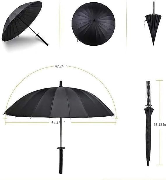 Image of Samurai Umbrella Katana Umbrella Japanese Creative Clear Umbrella Can Be Used As A Decorative Item, The Best Choice and Birthday Gifts