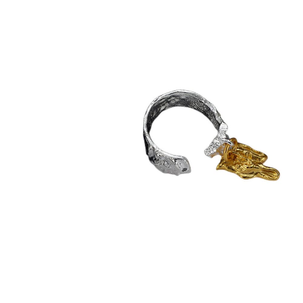 Anello in Argento 925 da Donna,Anelli Regolabili per Donna Martello Design Argento Sterling 925 Il Ciondolo Goth Anelli Eternity FEDI Nuziali Placcate Oro Anelli di Promessa per Ragazz