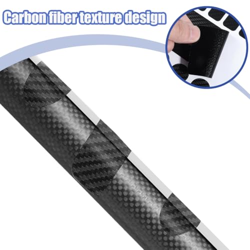 IKOPFLN 5 Stück Fahrrad Rahmenschutz Carbon Aufkleber, Fahrrad aufkleber, Fahrrad Kettenstreben Aufkleber Schutzfolie Rahmenschutz, Rahmen Schutz Lackschutzfolie, carbon frame protector (Schwarz)