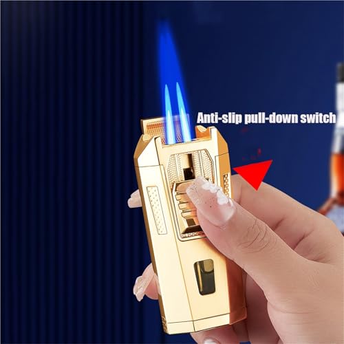 Encendedor resistente al viento recargable con llama ajustable para barbacoas 4
