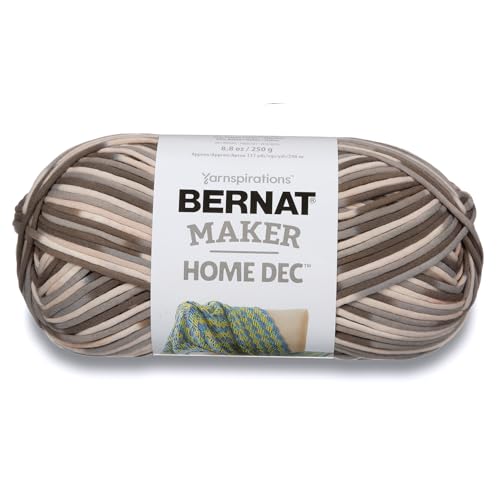 Image of Bernat Maker Home Dec Pebble Beach Varg Yarn - 2 Pack of 250g /8.8oz - Cotton - 5 Bulky - 317 Yards - Knitting, Crochet, Crafts & Amigurumi