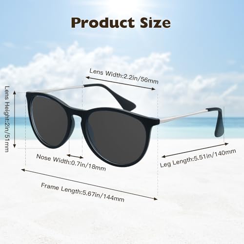Polarized Sunglasses for Women - Cat Eye Designer Shades with UV400 Protection for Driving, Travel4