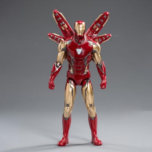 Image of HiPlay ZD Toys Collectible Figure Full Set: 7-inch Simple Articulated - Iron Man MK85, Normal Version, Miniature Action Figurine PTBGTX
