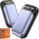 Calentador de Manos Recargable 2 en 1, Calienta Manos Electrico Duración hasta 9 Horas, Calientamanos con 4 Modos 40-55°C, Ideal para Deportes al Aire Libre/Golf/Camping/Regalo(Azul)