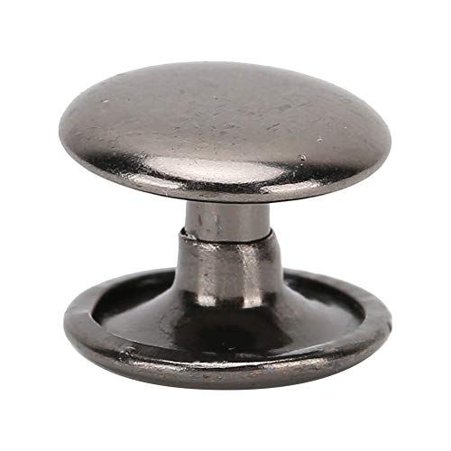 Rebite de tampa dupla, rebite de couro, bordas lisas 200 conjuntos de fácil instalação para cintos r