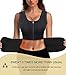 HOPLYNN Sauna Sweat Vest Waist Trainer Corset Trimmer Shaper Belt for Women, Neoprene Waist Cincher Stomach Tummy Shaper Black X-Large
