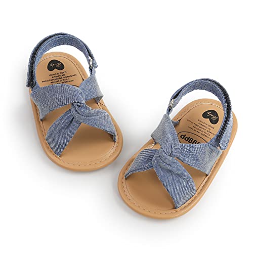 Image of Infant Baby Girls Boys Summer Sandals Premium Unisex Non Slip Rubber Soft Sole Breathable Toddler First Walker Outdoor Beach Shoes