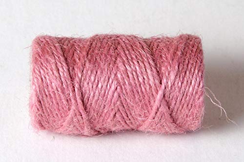 1KG Spools - Everlasto Coloured Jute Craft Twine Coloured String (2mm Approx) - Candy Floss