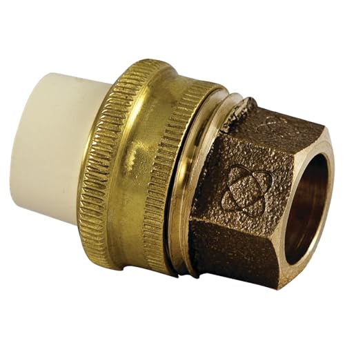 NIBCO 1/2 in. Lead-Free Copper and CPVC CTS Silicon Alloy Slip x Solder Transition Union