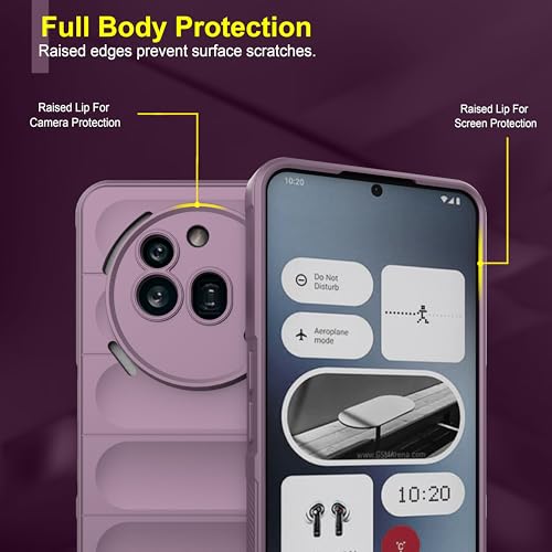 Image of Zapcase Back Case Cover for Nothing Phone (3a) Pro | Compatible for Nothing Phone (3a) Pro Back Cover | Liquid Silicon Magic Case with Camera Protection | Lavender