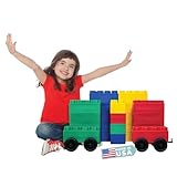 BiggoBlocks Big Blocks for Kids Ages 4-8 — Indoor & Outdoor Blocks for Kids Games — Large Building Blocks (24 pc with 2 Cars) Big City Set