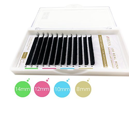 3D Mink Lash Extensions Individual Mink Lashes Private Natural False Eyelashes Real Mink Lash Extensions Mixed Length 8-14mm (EL-DM-Dmix)