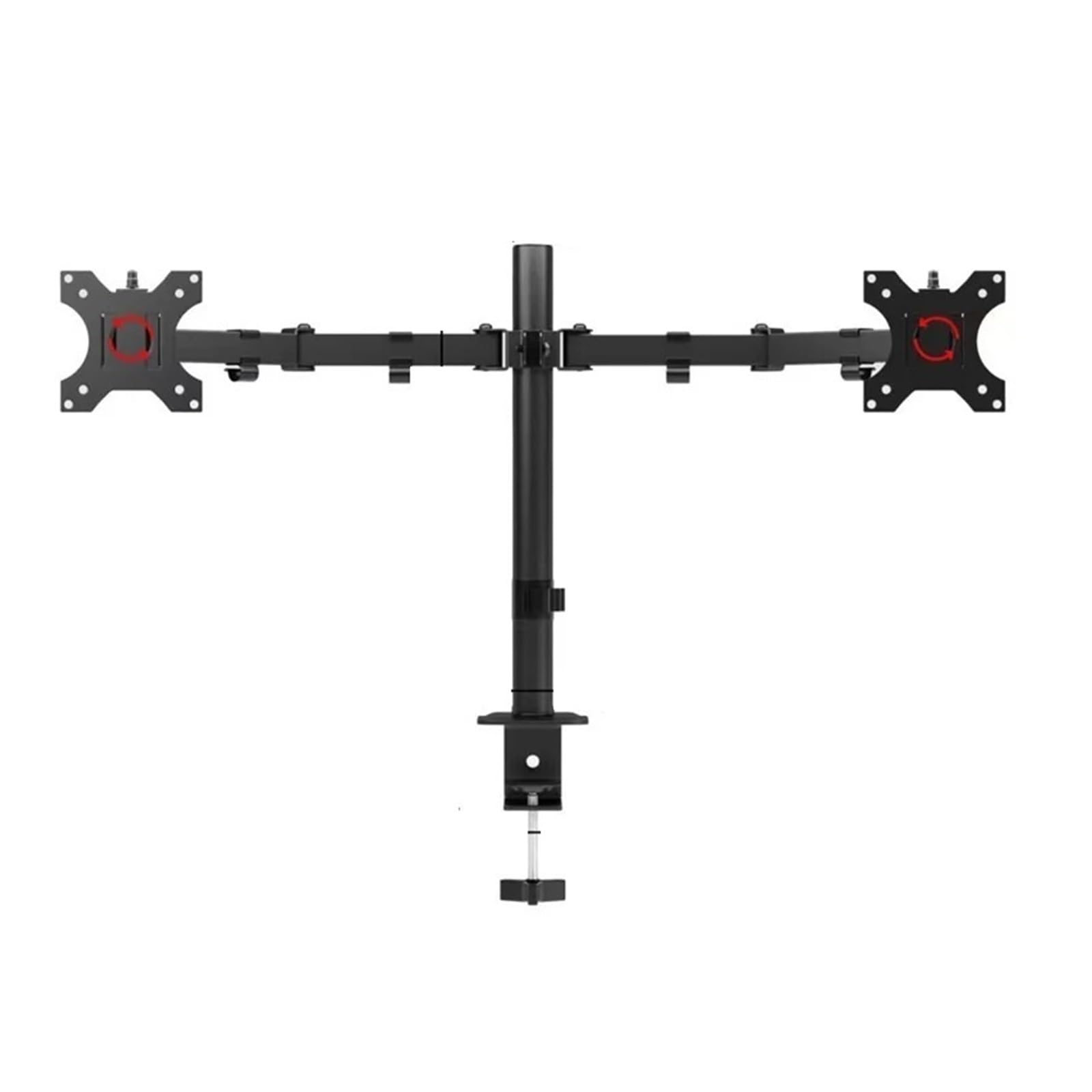 TKJfdTY Dual Monitor Rack Monitor Stand Mount Extension Arm Clip On Desk Screen Stand Adjustable Angle Monitor Stand，Two arms