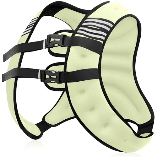 Image of NATURELUX Weighted Vest Men or Women - 5 /10 /15 /20 /25 /30lbs Weights with Reflective Stripe, Weighted Vest for Workout Equipment for Strength Training Running - Walking Weight Loss