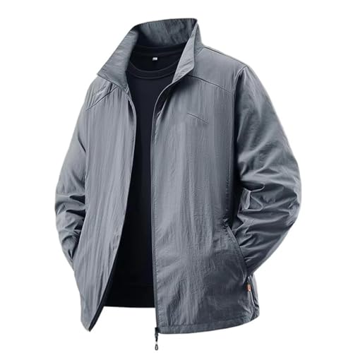 Chemisier soleil léger homme GUOYUXIAO gris clair pour le travail