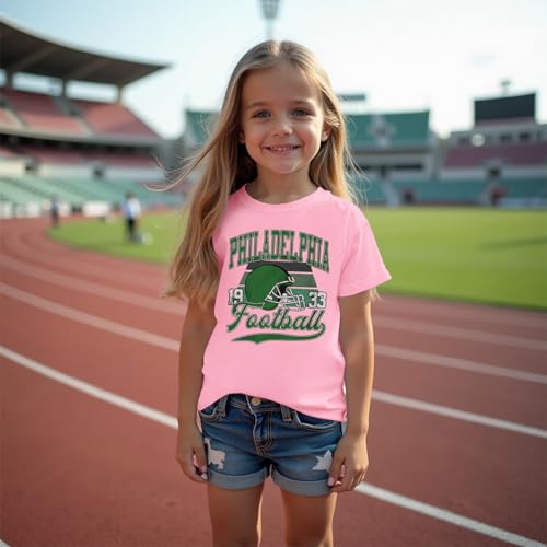 Ritatte Football Shirts for Toddler Boys Girls Football Team T-Shirt Fans Lover Tees Kids Game Day Shirt Short Sleeve Tops4