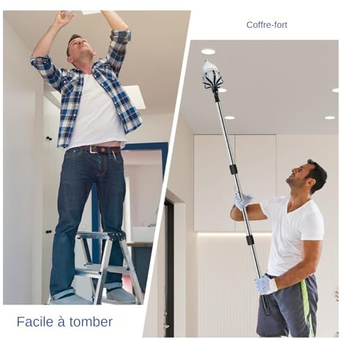 Outil extraction avec panier et ventouse comme changeur d'ampoule universel