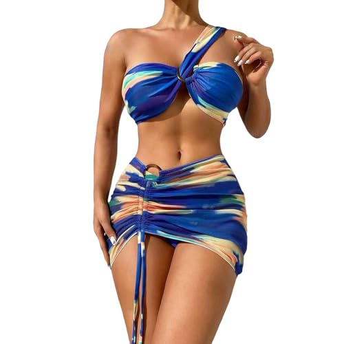 2 Piece Swimsuit for Women High Waist Thong Bathing Suit One Piece Cut Out Swimsuit 2025 Bikini Thong