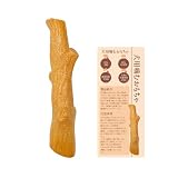 SCHITEC 犬 おもちゃ 噛む 知育玩具 歯磨き かむ玩具 ストレス解消 運動不足 食べても大丈夫 訓練玩具 小型犬・中型犬に適用 カート説明書付き (木色・１個, ミディアム：13.5cm＊4cm)