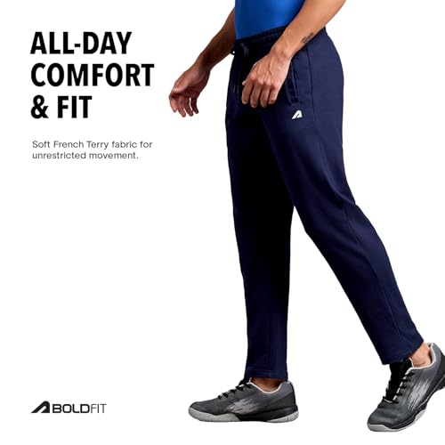 Image of Boldfit Track Pants for man Breathable Gym Pants for Men Workout Adjustable Waist Track Pant for Men mid Rise Sports Trackpant for Mens Workout, Running & Walking