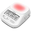 dretec pomodoro Timer, Productivity for Studying, Large Button, Interval,White