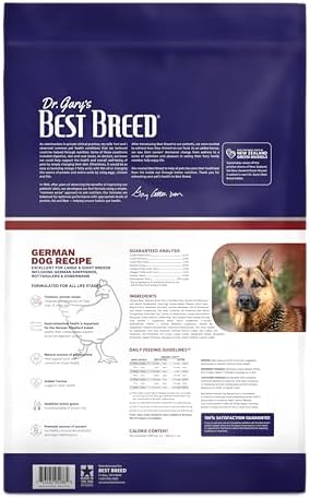 Best Breed Dr. Gary's German Dog Diet Made in USA [Natural Dry Dog Food] - 28lbs, Dark Brown, Medium - image 2