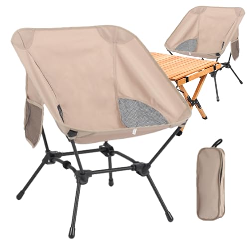 Silla Plegable de Camping – Asiento portátil de Camping | Asiento de Playa al Aire Libre – para campistas, conciertos, Eventos Deportivos, visitantes de Playa, Patio, Excursionistas