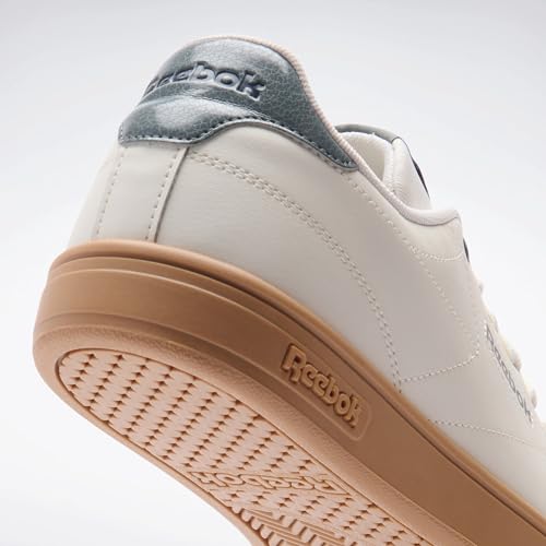 Reebok Unisex's Court Clean Sneaker, Chalk Darkfog Vectornavy, 3.5 UK Men/ 2.5 UK Women