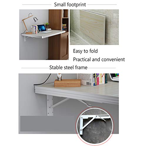 Table murale pliante pour petit espace bureau flottant compact - 6
