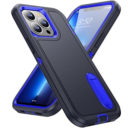Coque silicone rigide iPhone 16 bleu foncé coque arrière antichoc support