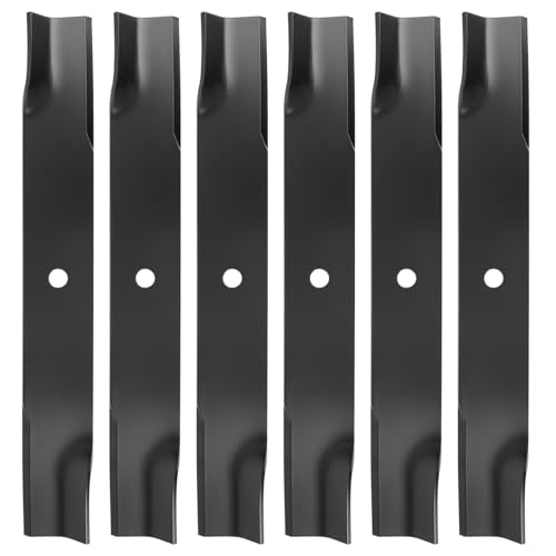 luxlead 601124 Mower Blades for H ustler 54 Deck Compatible with Raptor SD Fastrak Super Z Lawn Mower Replaces 92-208 797696 601012 601013 797704 797712 6 Pack