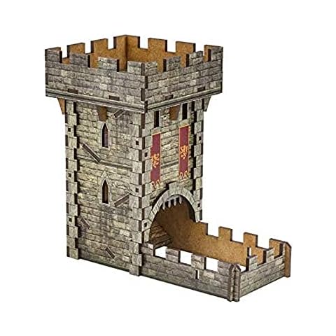 Q WORKSHOP Medieval Color Dice Tower for dice Rolling Cover