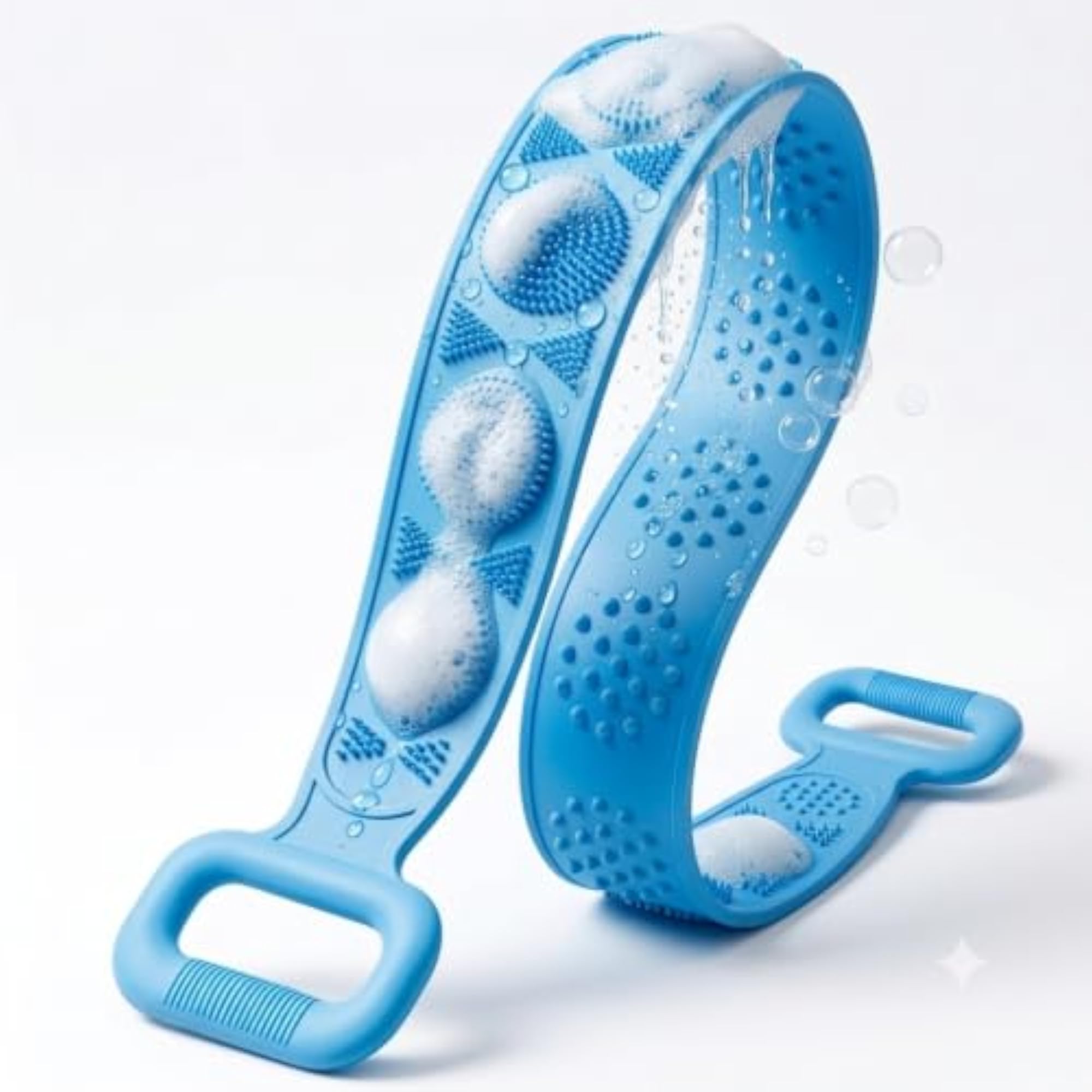 Silicone Bathing Belt - Double-Sided Back Scrubber