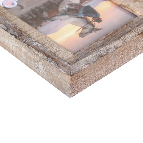 Rustic Barnwood Picture Frames 12x16 - Natural Reclaimed Wood Wall Hanging - Handcrafted Vintage Grey by WOOD SIDE ORBIS - Image 3