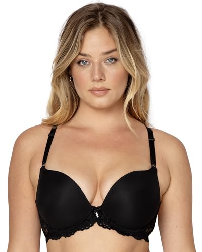 Smart & Sexy Womens Signature Lace Push-up Push Up Bra, Black Hue (Mesh), 36A US
