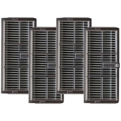 for MOVA P10 Pro for Ultra Vacuum Cleaner Filter Replacement Parts Mesh Filter Accessories Compatible with for MOVA P10 Pro Vacuum Dust Collection System Black 4 Pack Cover