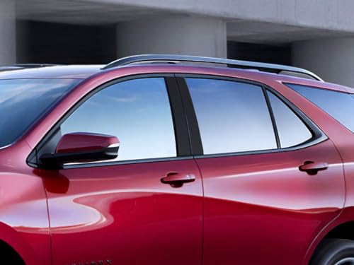 Calcomanía para poste de pilar de Chevrolet Equinox 2018-2023, vinilo negro brillante exterior
