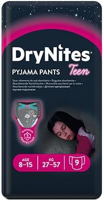 DryNites Girl's Pyjama Pants, 8-15 Years (54 Pants)