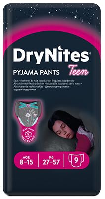 DryNites Girl's Pyjama Pants, 8-15 Years (54 Pants)