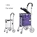 Produktbild Love lamp Einkaufstrolleys Klappbar Lebensmittel-Dienstprogramm Mit Rotating Caster Auf Treppen Zu Steigen Ist Ideal for Den Einkauf Camping Leicht Zu Verstauen (Color : C)