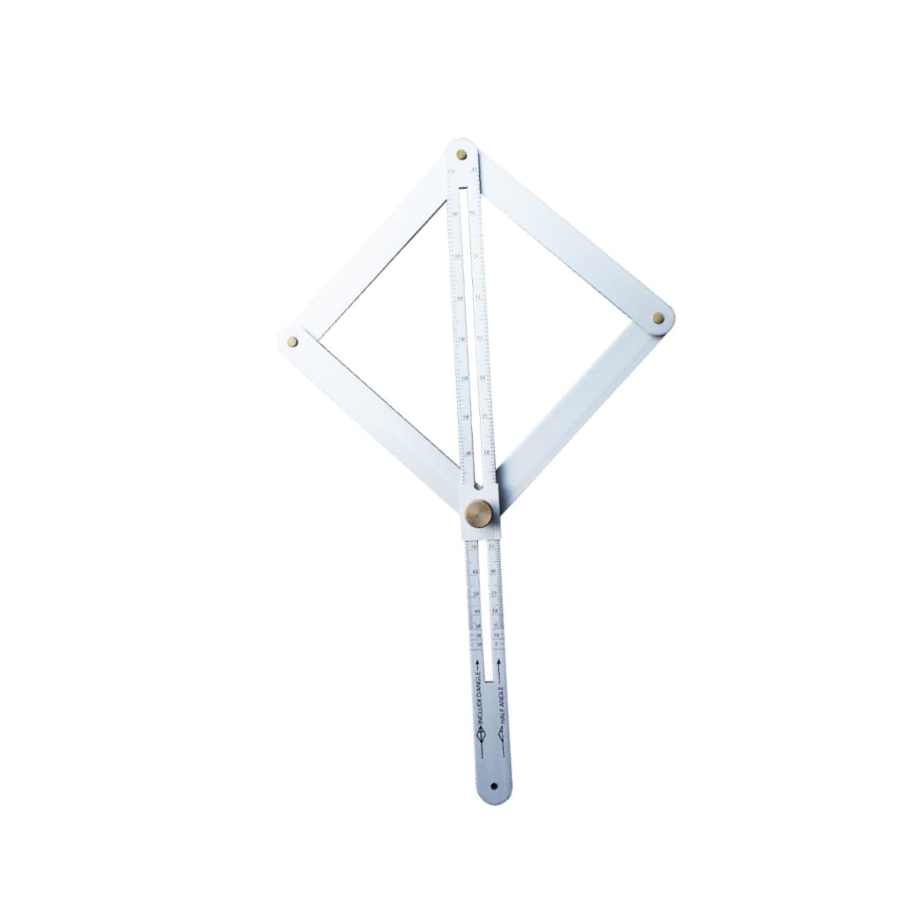 DOITOOL 2pcs Aluminum Alloy Multi-Angle Measuring Tool Protractor for Woodworking and Engineering Angle Ruler for Precision Measurements Construction Projects