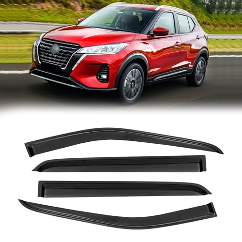 Window Visor for 2018-2024 Nissan Kicks, Out-Channel Rain Guards Shields