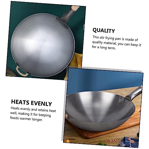 Wok de hierro con mango de madera Magiclulu miniatura 5