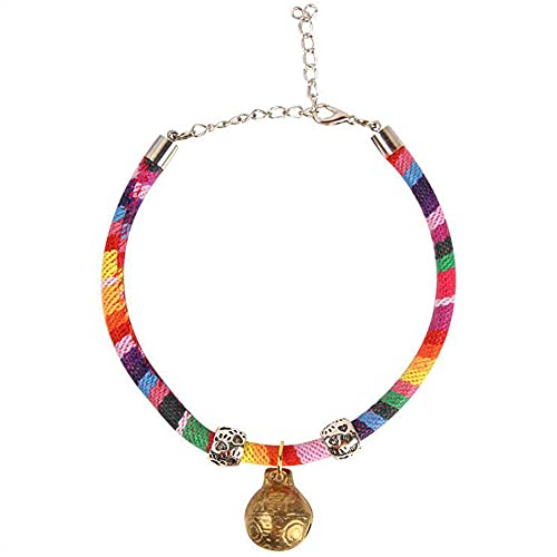 MinniLove 猫 犬 ペット用首輪 中小型ペット 首輪 装飾首輪 調節可能 快適 耐久性 おしゃれ 中小型猫犬使用