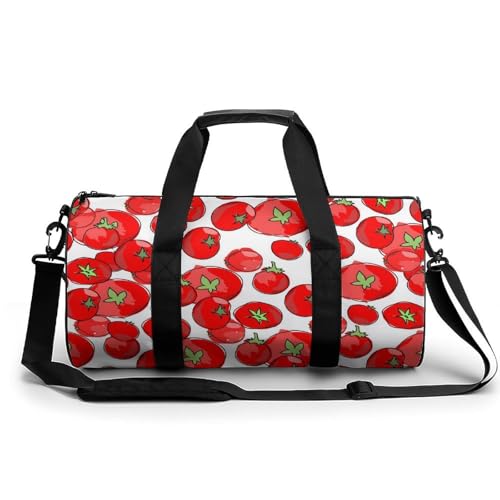 Sac de sport et gym tomates rouges 45x23cm voyage week-end duffel bag