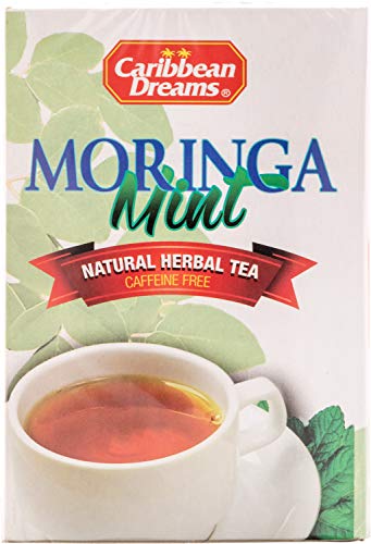Caribbean Dreams Moringa Mint Natural Herbal Tea 20 Tea Bags #TOP1