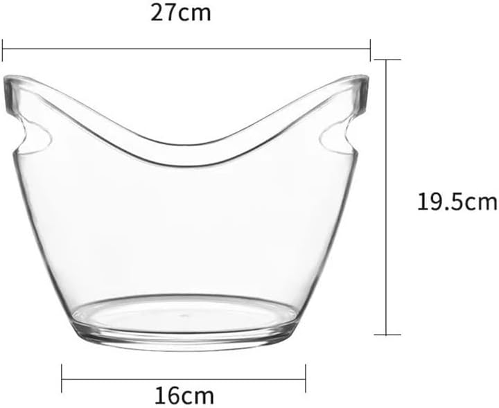 Ice Bucket， Acrylic Transparent Ice Bucket, Bar Storage Ice Bucket ，Yeti Bucket(Small)