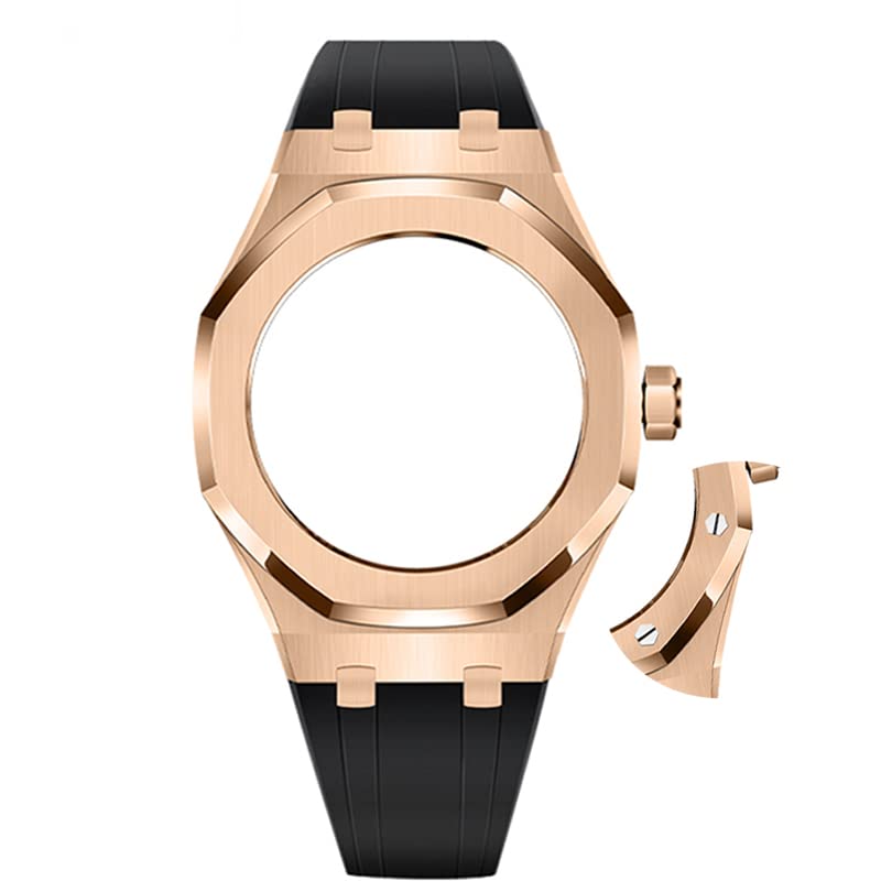 Kit montre Casioak GMA-S2100 en acier 316L et bracelet caoutchouc de luxe