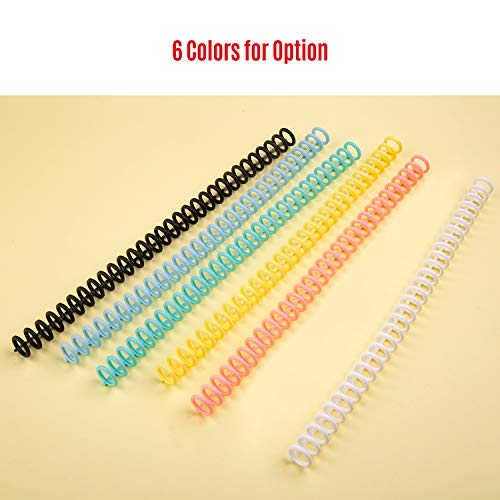 Ajcoflt 10 pcs Plástico 30 Folhas de Folhas Soltas Fichários de Encadernação Espinhos Pentes 85 Folh